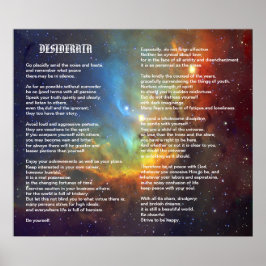 Pôster Desiderata em Tulip Galaxy