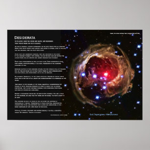Poster Desiderata - Estrela Supergigante Vermelha V838 Mo