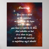 Desiderata Filho do Universo