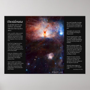 Poster Desiderata - Incêndios ocultos da Nebulosa da Cham