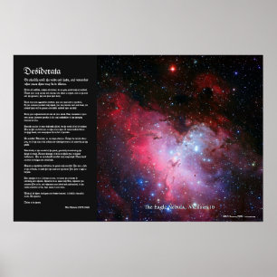 Poster Desiderata - Nebulosa da Águia, Messier 16, NGC 66