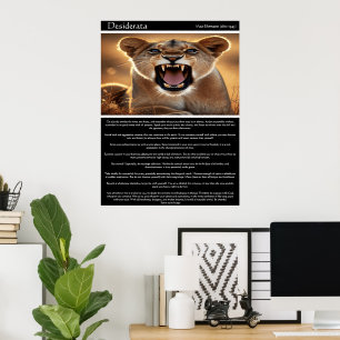 Poster Desiderata: O poderoso carro da Lioness