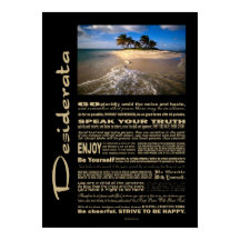 Desiderata Poem Pequena Ilha Solitária