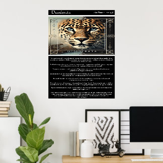 Poster Desiderata: Sabedoria Eterno dos Leopardos