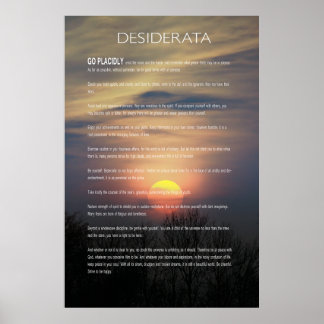 Poster DESIDERATA Sun de inverno