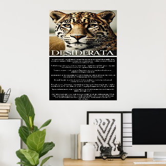 Poster Desiderata: Um Momento de Reflexão