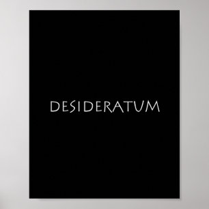 Poster Desideratum