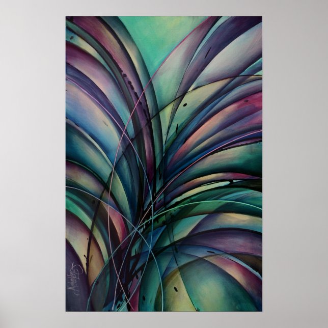 Poster 'Design abstrato' (Frente)