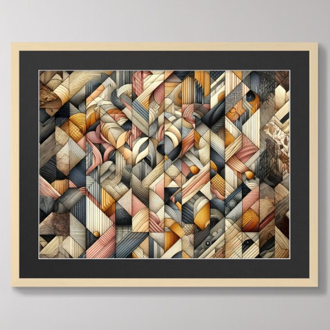 Poster Design Abstrato de de Pastel de Desenho (Criador carregado)