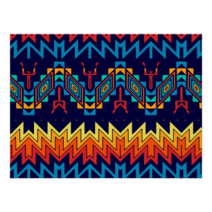 Pôster Design abstrato de design tribal