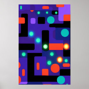 Poster Design Abstrato de Fractoluminação do Ken Gage