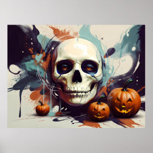 Poster Design abstrato de Halloween
