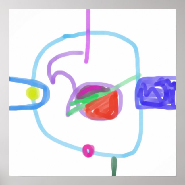 Poster Design abstrato de reprodução (Frente)