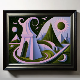 Poster Design abstrato moderno Cubismo Surrealismo 4:5