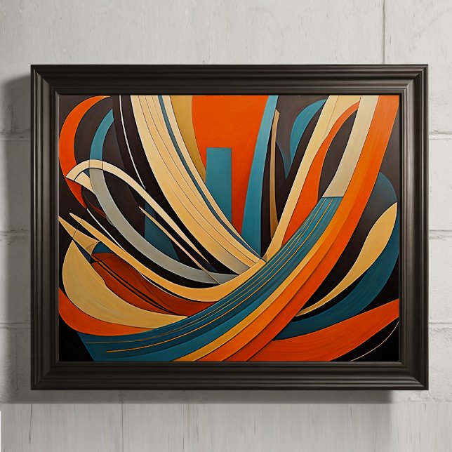 Poster Design Abstrato Moderno Futurismo 4:5 (Criador carregado)