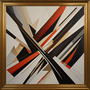 Poster Design Abstrato Moderno Futurismo III