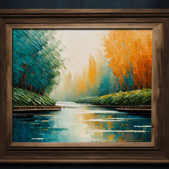 Poster Design Abstrato Moderno Laranja Azul Dourado Europ (Criador carregado)