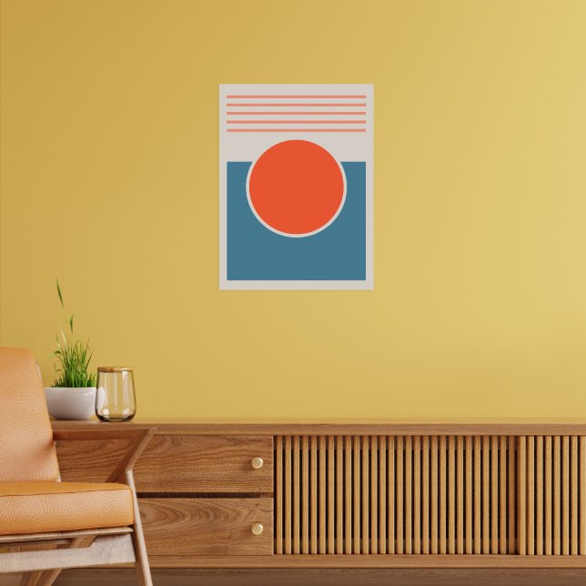 Poster Design abstrato sunshine (Sala de Estar 2)