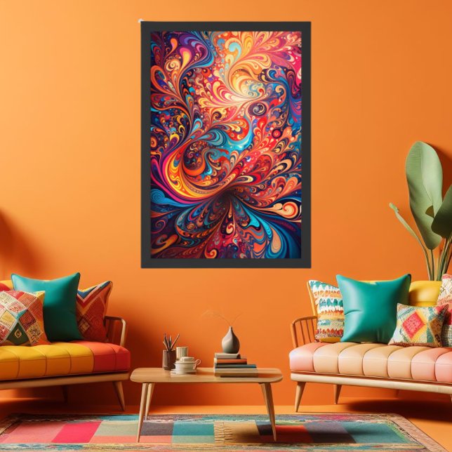 Poster Design abstrato vibrante (Criador carregado)