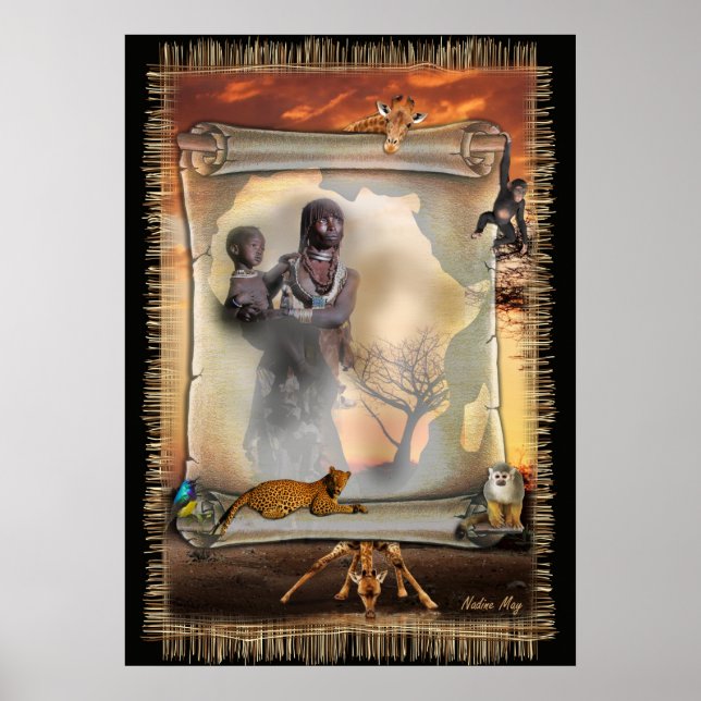 Poster Design africano (Frente)