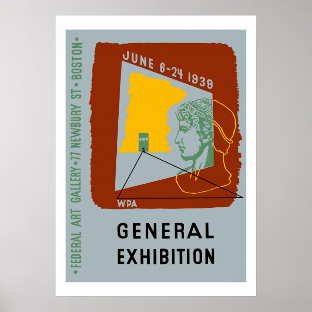 Poster Design Americano Mostra Boston (Frente)