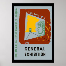 Poster Design Americano Mostra Boston