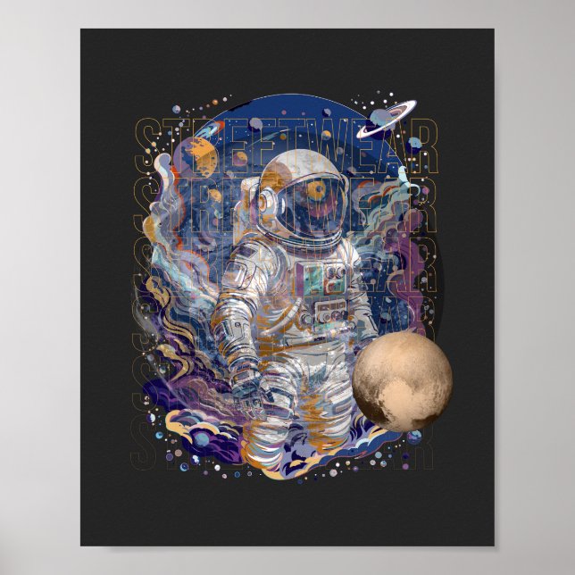 Poster Design astronauta (Frente)