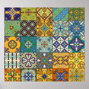 Poster Design Azulejo de Talavera Português
