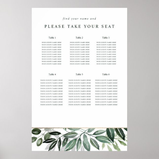 Poster Design botânico clássico (Frente)