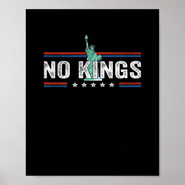 Poster Design Clássico Retro do Dia Sem Reis (Frente)
