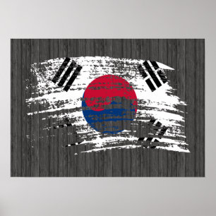 Pôster Design coreano sul legal da bandeira