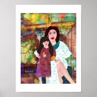 Poster Design criativo da LeeMarie para Mãe e Filha