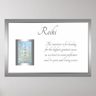 Poster Design da arte do poema de Reiki