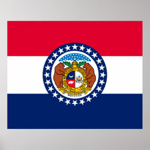 Pôster Design da bandeira do estado de Missouri