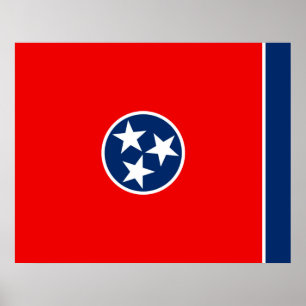 Pôster Design da bandeira do estado de Tennessee