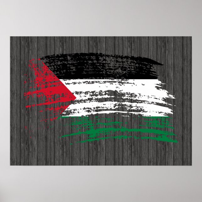 Pôster design da bandeira palestiniana legal (Frente)