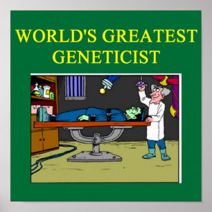 Pôster design da biologia dos geneticts