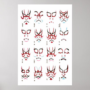 Pôster Design da composição de Kabuki