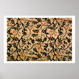 Pôster Design da cortina da fuga do jasmim, 1868-70