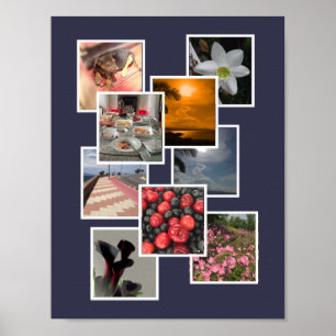 Pôster Design da imagem da colagem da foto