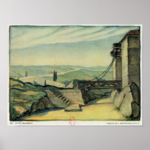 Pôster Design da Lei II da ópera "Fidelio"