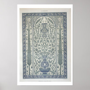 Poster Design da mesquita de Ibrahym Agha, 'da arte árab