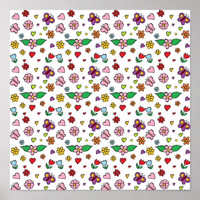 Poster Design das Flores Maravilhosas (Frente)