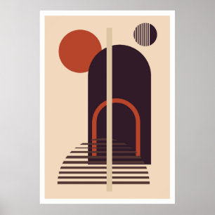 Poster design de abstrato