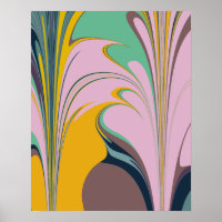 Design de Abstrato com barra colorida em Lilac e M
