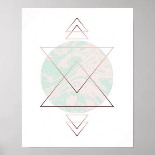 Poster Design de Abstrato de arte geométrica (Frente)