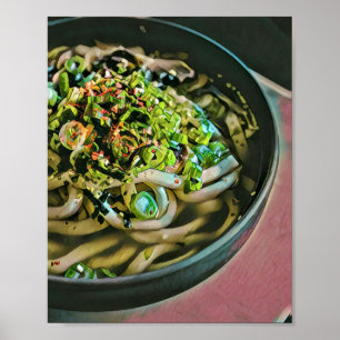 Poster Design de amante de macarrão