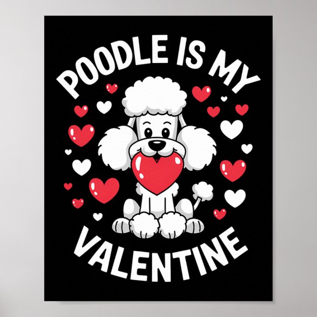 Poster Design de Amor de Cachorrinho Fofo de São Valentão (Frente)