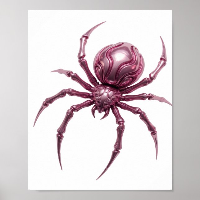 Poster Design de ARTE ABSTRATA Rosa Snappy (Frente)