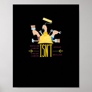 Poster Design de Arte do Trabalho Clássico - Trabalho Qua